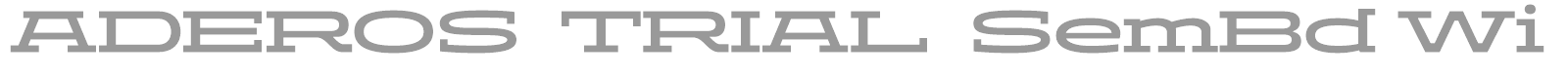 Aderos font preview